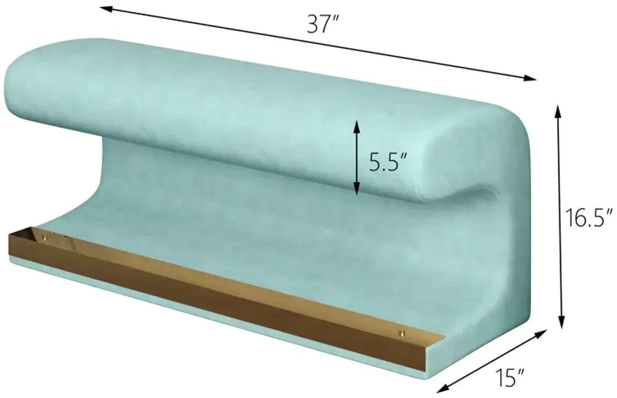 Merax Entryway Bench Upholstered Ottoman with LED Sensor Light