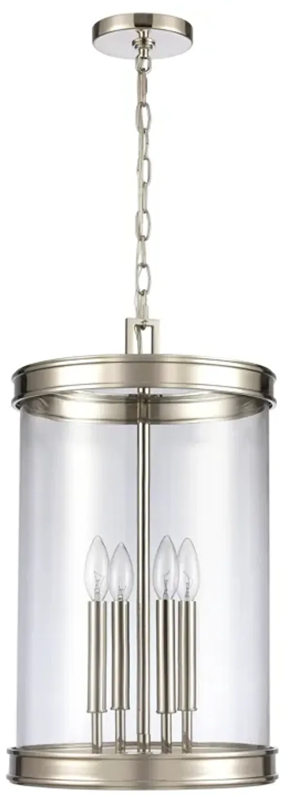 Mendoza 12.75'' Silver Wide 4-Light Pendant