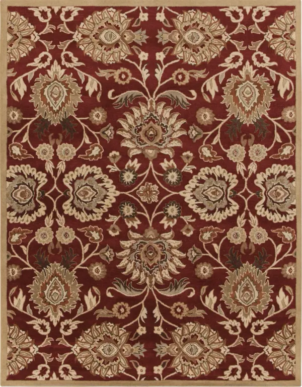 Caesar CAE-1192 6' Round Red Rug