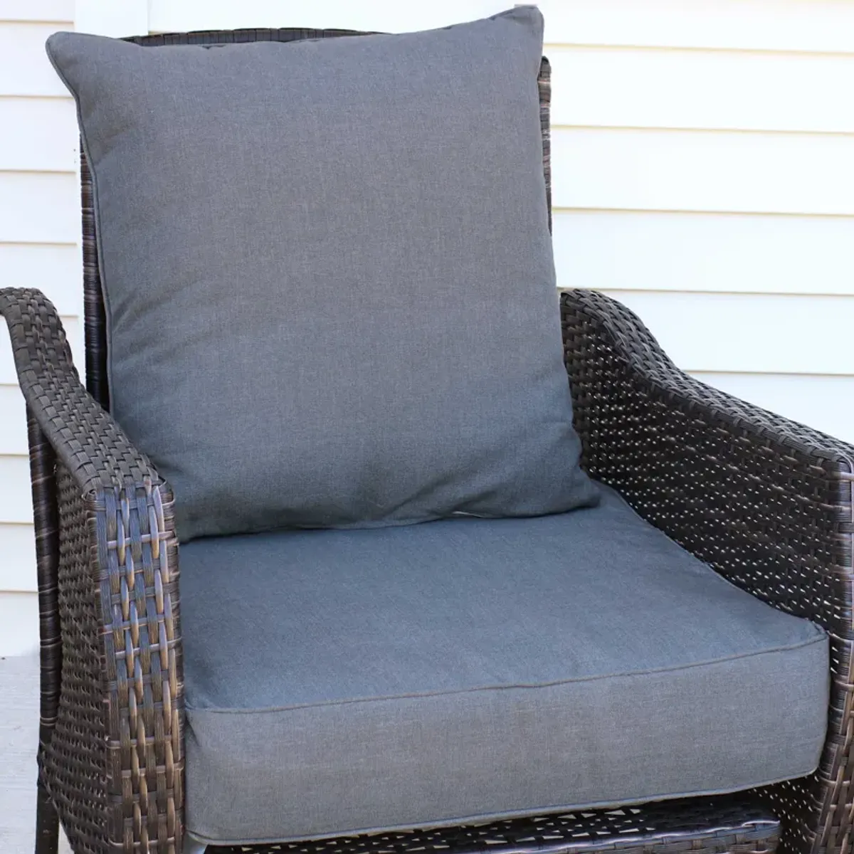 Sunnydaze Indoor/Outdoor Polyester Back and Seat Cushions