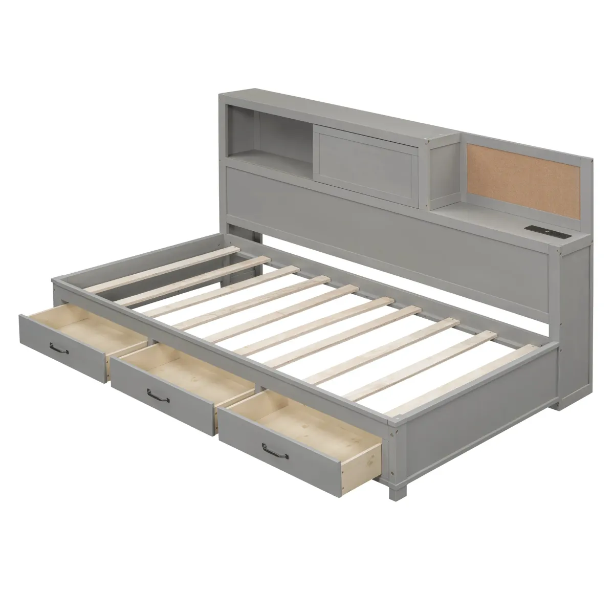 Merax Daybed Frame with 3 Storage Drawers