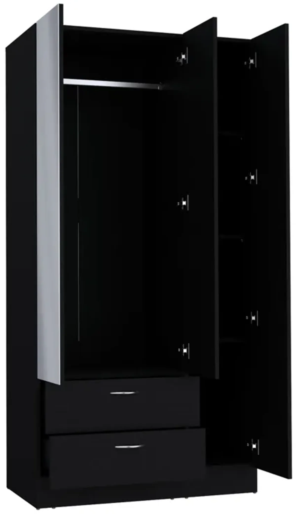 Armoire Haddam, Bedroom, Black