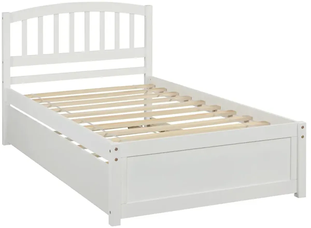 Merax Platform Bed Frame with Trundle