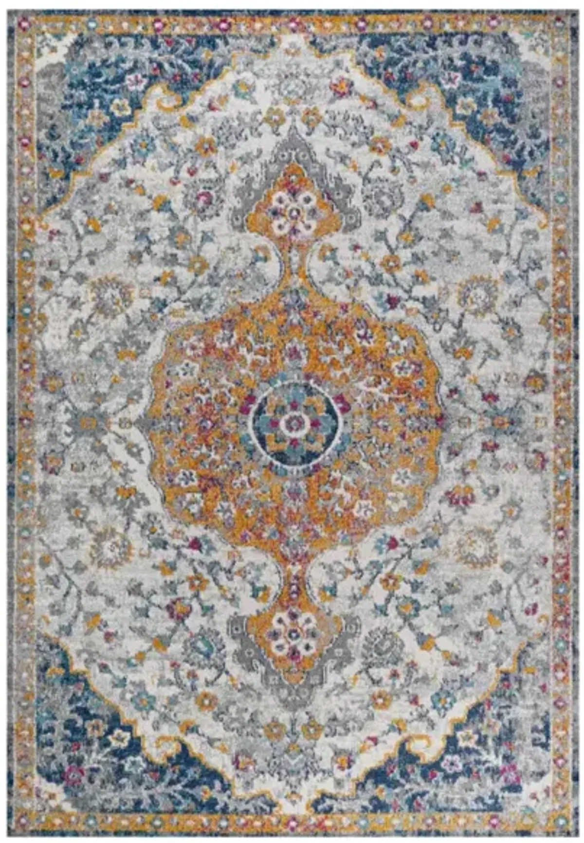 Lorena Ornate Boho Medallion Area Rug