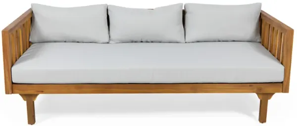 Merax Outdoor Wood Frame 3 Seats Sofa