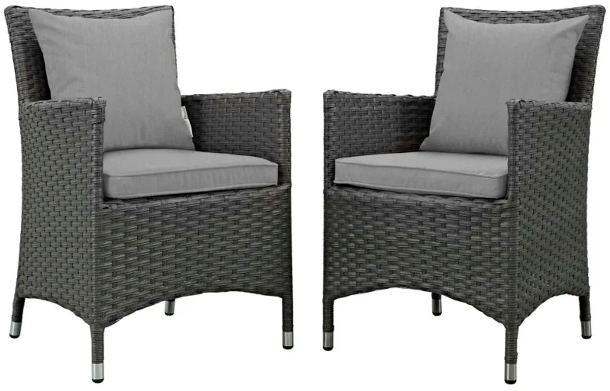 Sojourn 2 Piece Outdoor Patio Sunbrella� Dining Set-Benzara