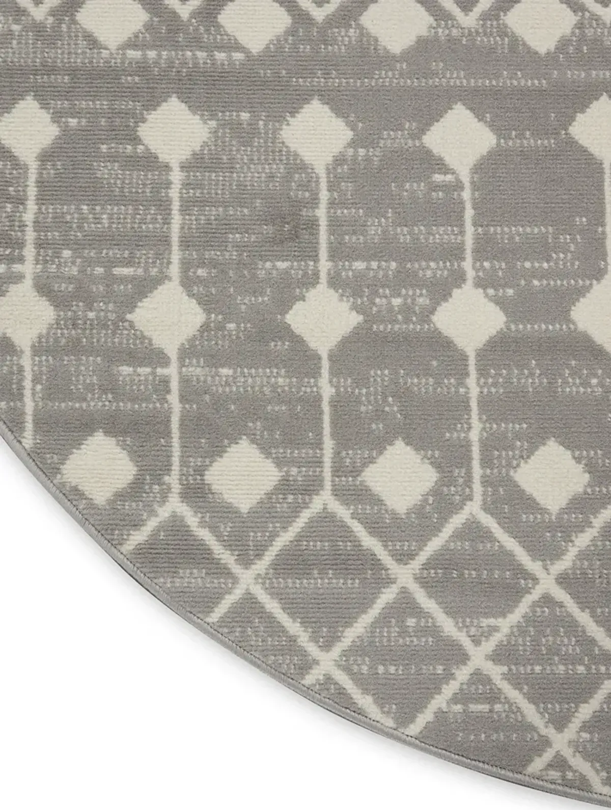 Grafix GRF37 Gray 5'3" x Round Rug