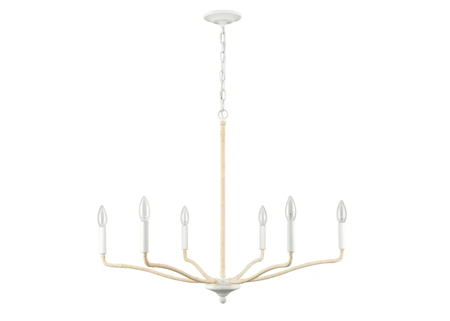 Breezeway 31'' High 6-Light Chandelier