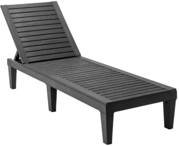 Outdoor Recliner Chair with 5-Position Adjustable Backrest