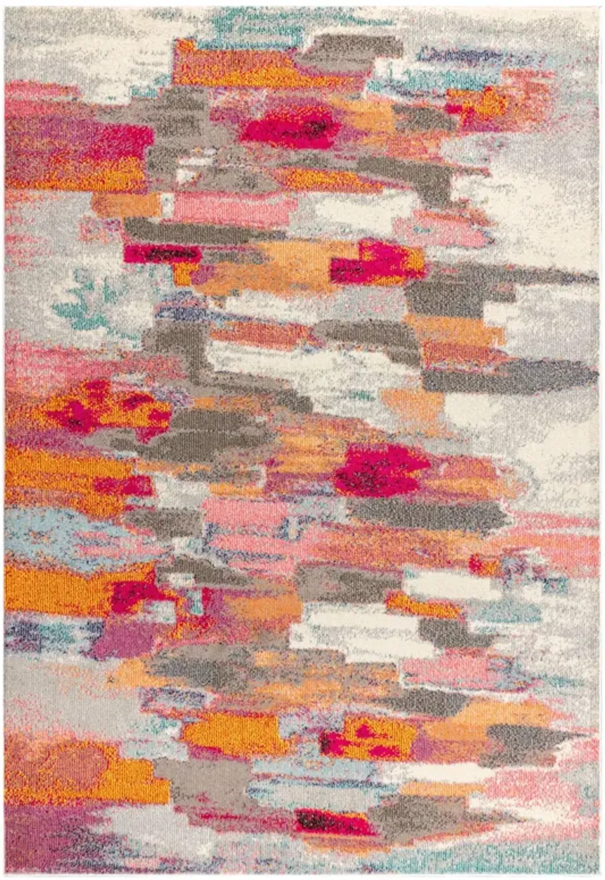 Contemporary Pop Modern Abstract Brushstroke Area Rug