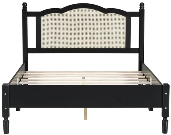 Merax Vintage Wooden Platform Bed