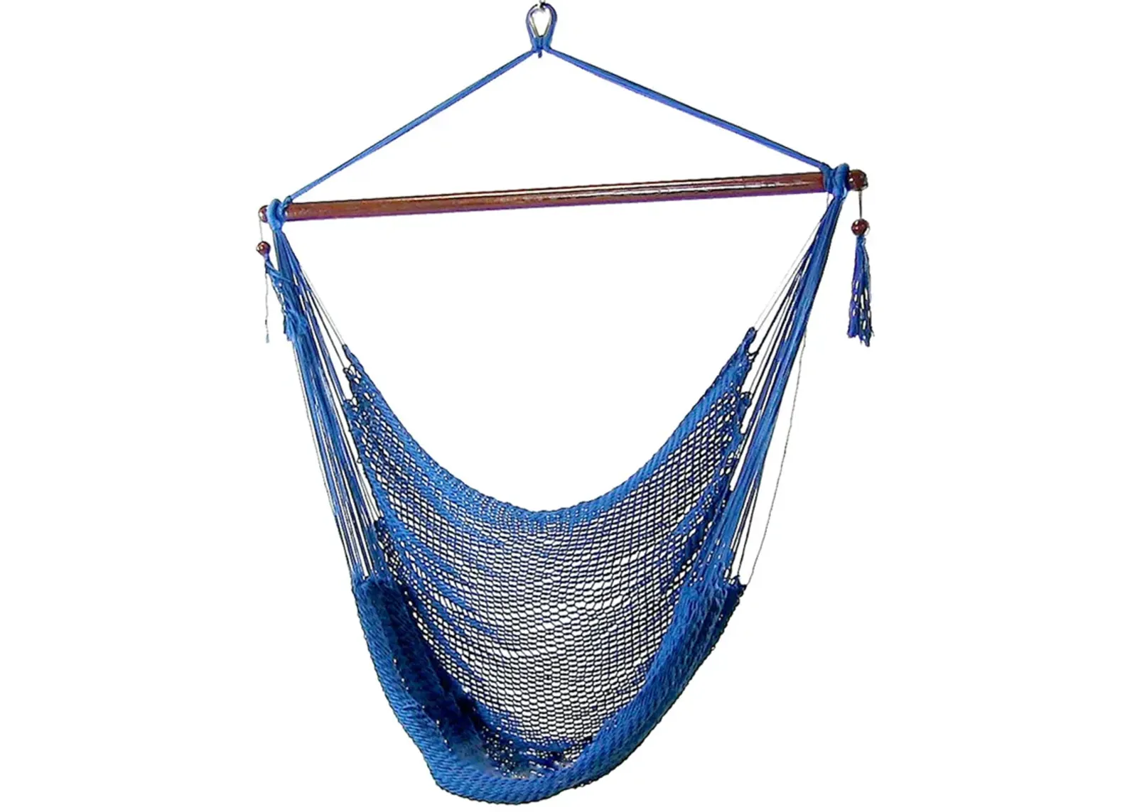 Sunnydaze Extra Large Polyester Rope Hammock Chair and Spreader Bar