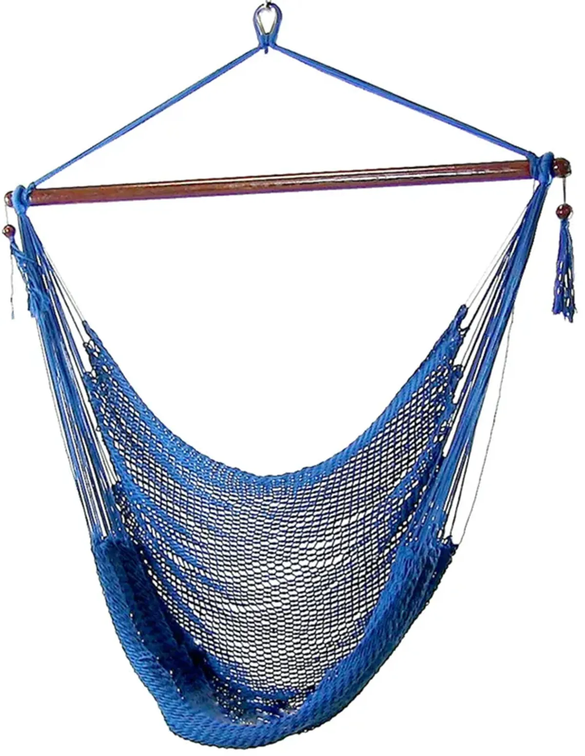 Sunnydaze Extra Large Polyester Rope Hammock Chair and Spreader Bar