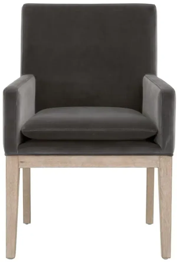 Belen Kox Natural Gray Oak Arm Chair, Belen Kox