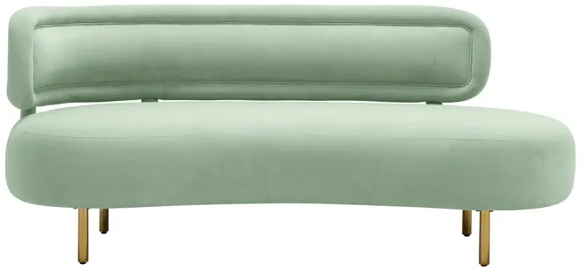 Tischa Mint Green Velvet Sofa