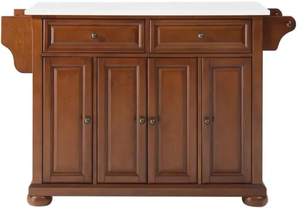 Crosley Furniture Alexandria Stone Top Full Size Kitchen Island/Cart