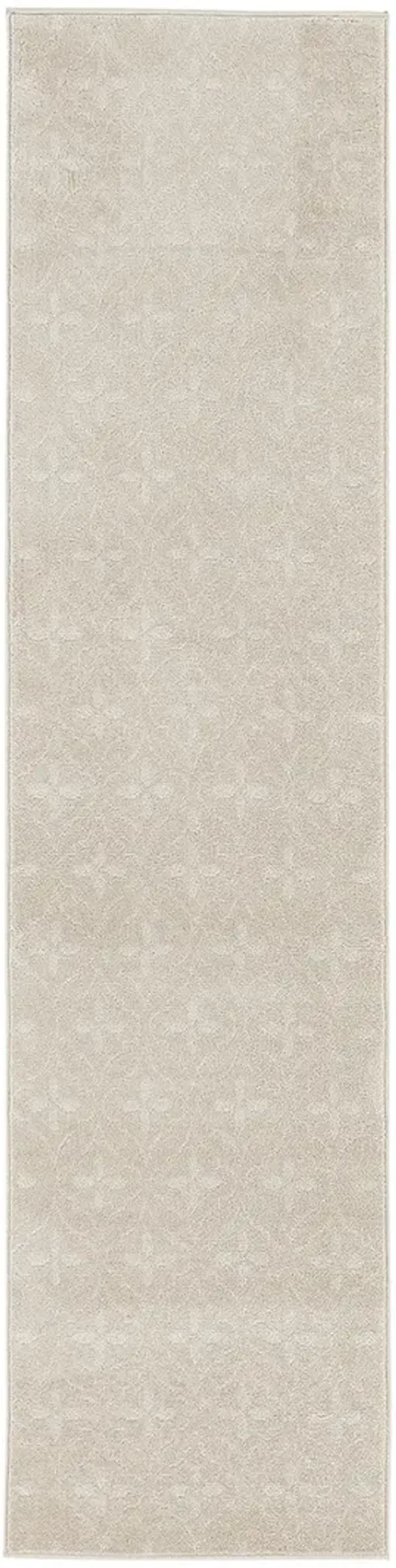 Nourison Essentials NRE04 Ivory/Beige 2'2" x 7'6" Rug
