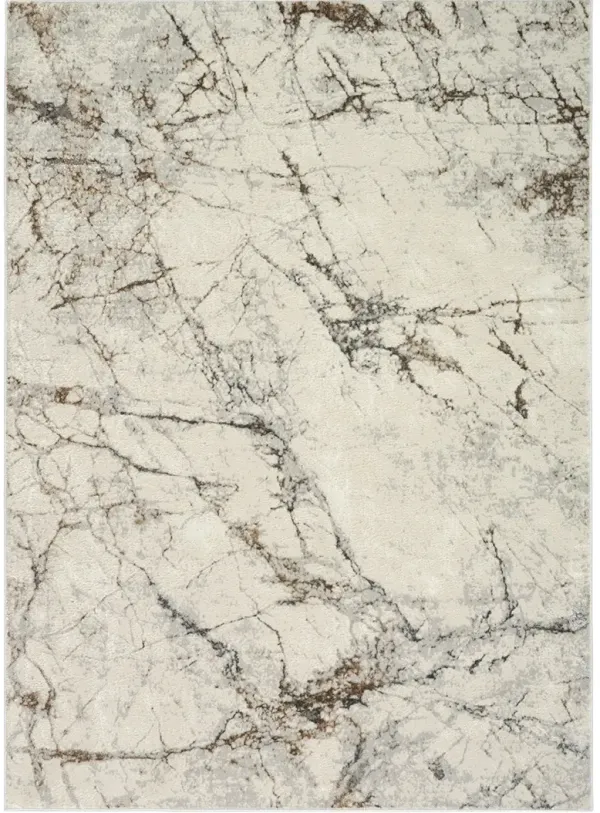 CK073 Compass CMP02 Ivory/Multicolor 7'10" x 9'10" Rug