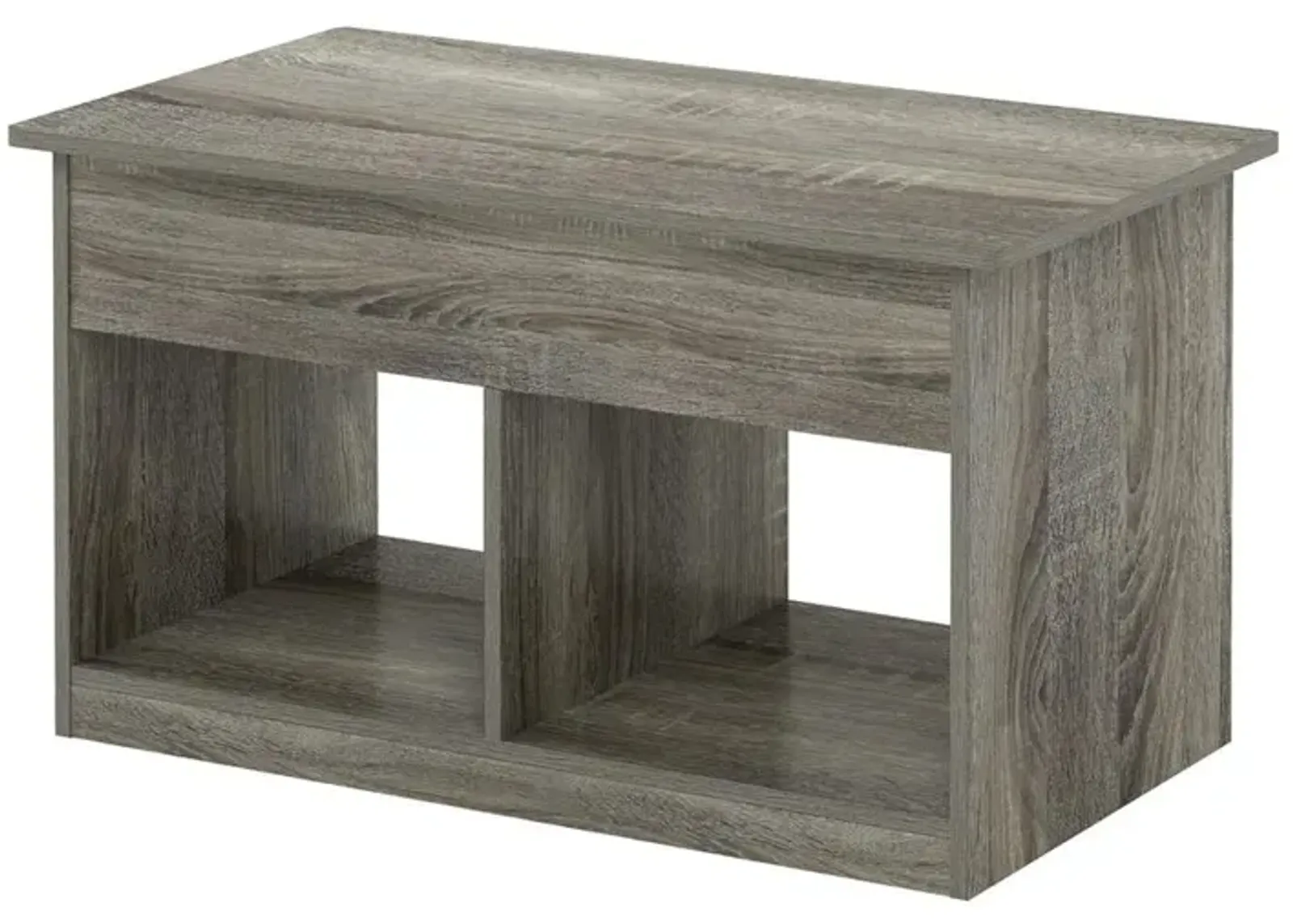 Furinno Jensen Lift Top Coffee Table, French Oak Grey