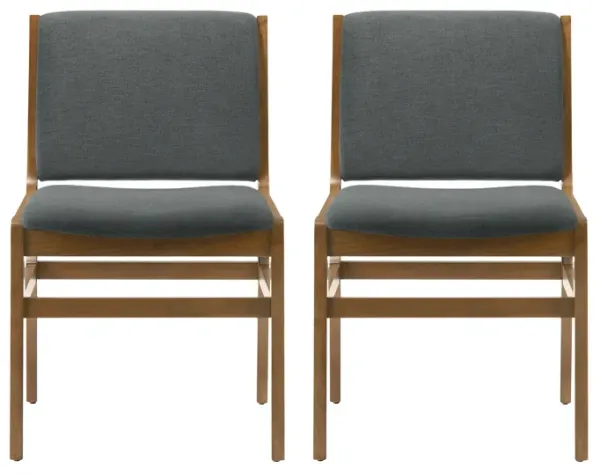 Merax Contemporary Upholstered Dining Chair Set (2)