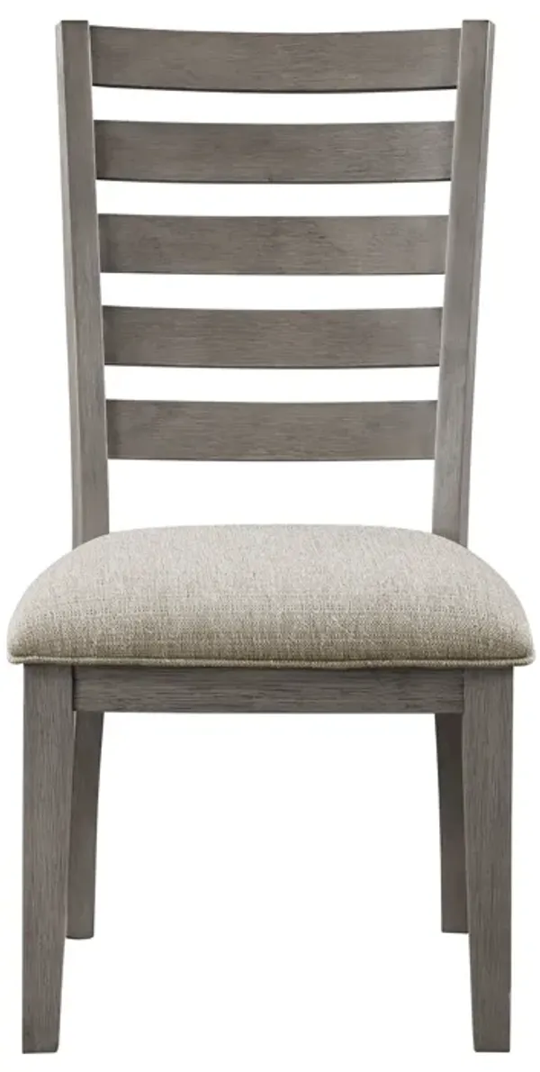 Streamdale Traditional Gray Finish Side Chairs Set - 2 Piece