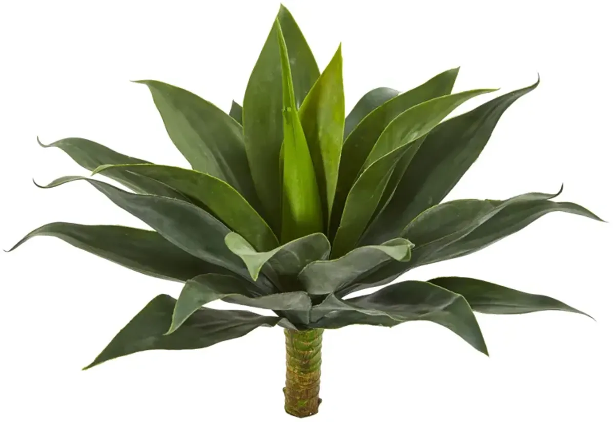 HomPlanti 19" Large Agave Artificial Plant (Set of 2)