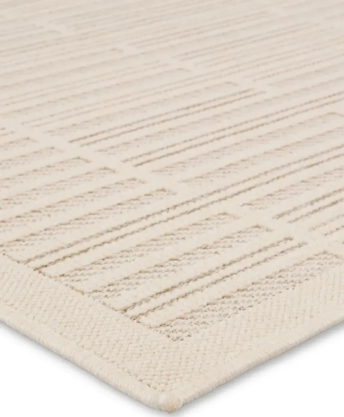 Continuum Quantum White 3' x 8' Runner Rug