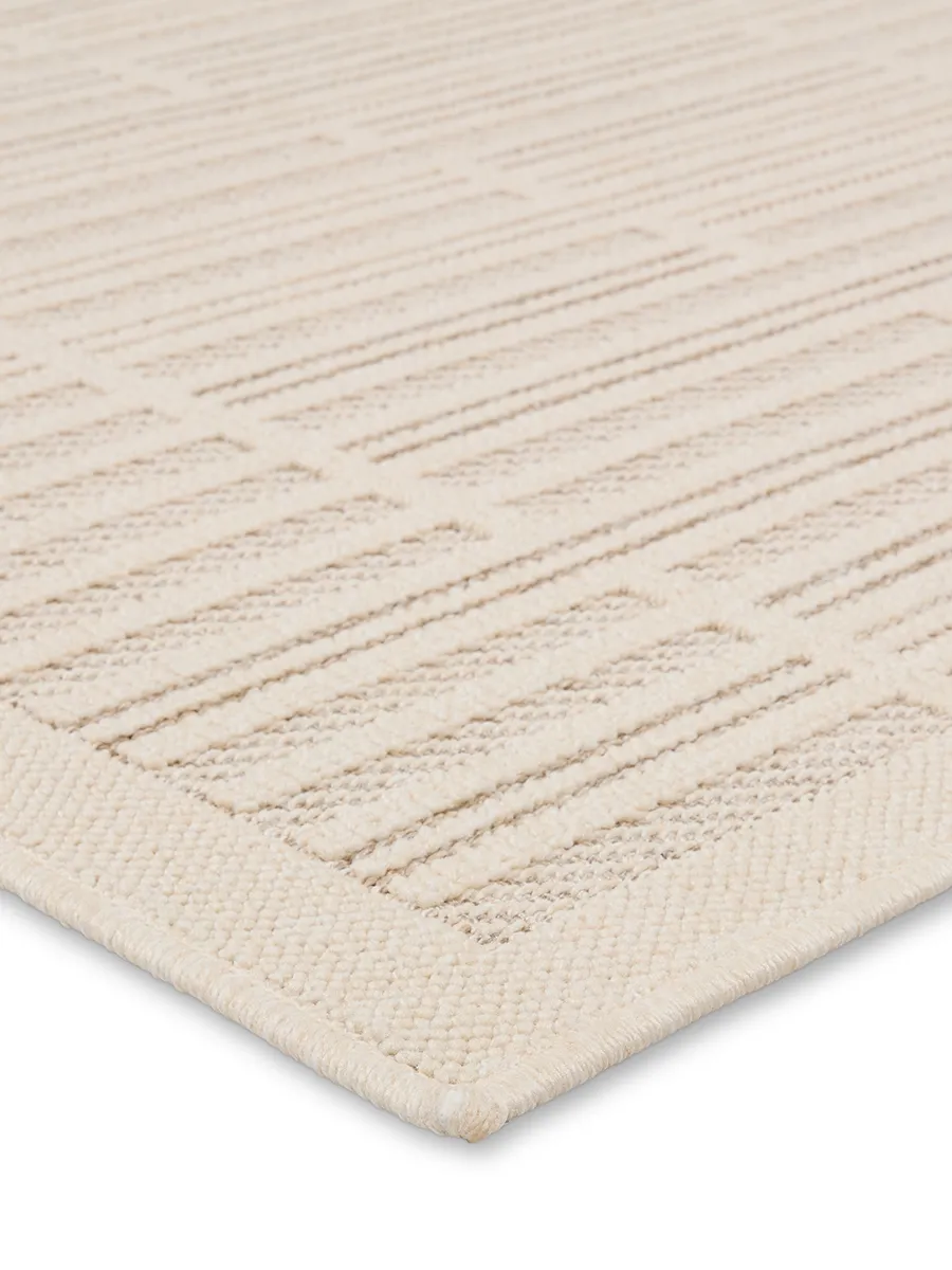 Continuum Quantum White 3' x 8' Runner Rug