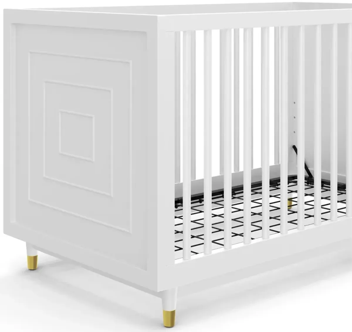 Aviary 3-in-1 Crib with Adjustable Mattress Height, White