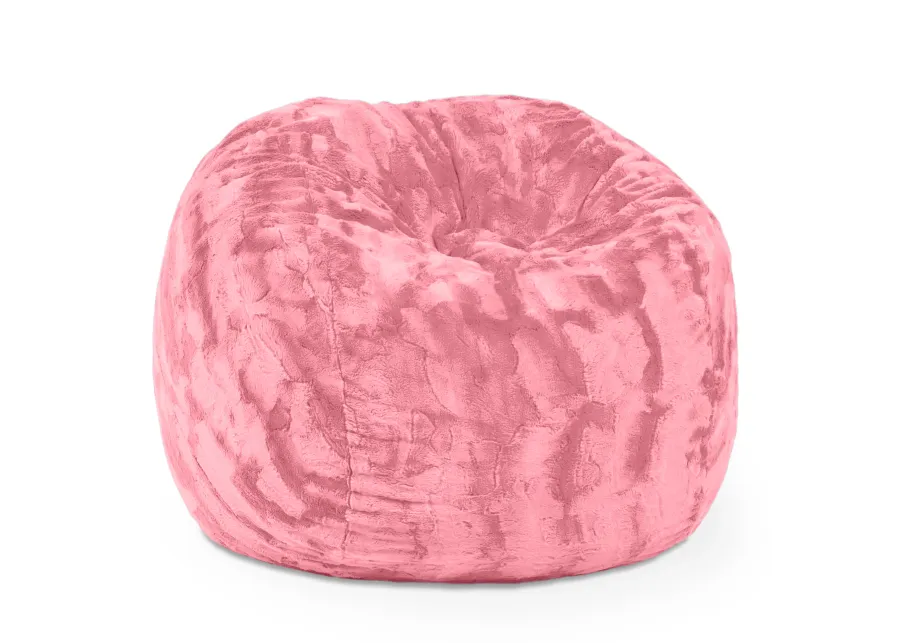 Jaxx Saxx 3 Foot Bean Bag Chair - Faux Fur - Fun Colors