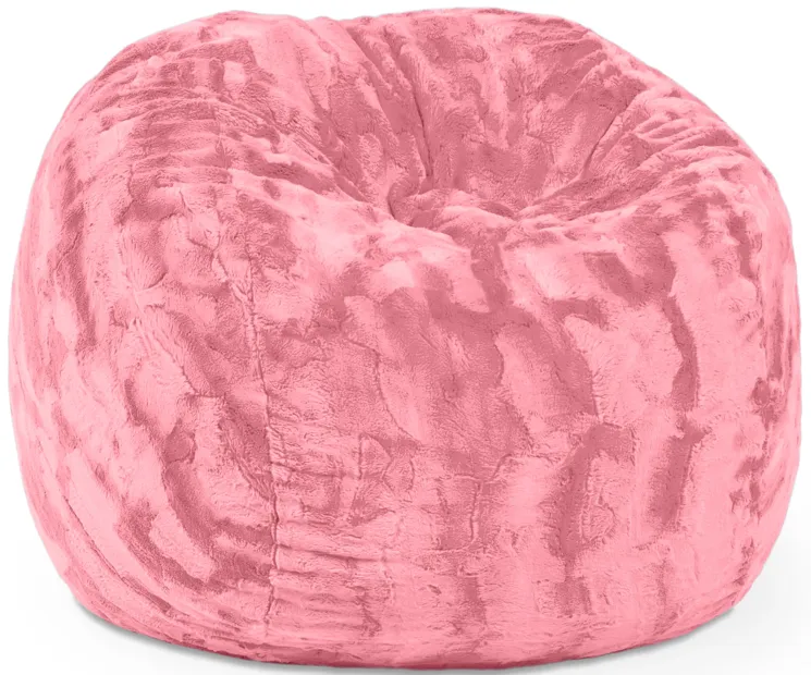 Jaxx Saxx 3 Foot Bean Bag Chair - Faux Fur - Fun Colors