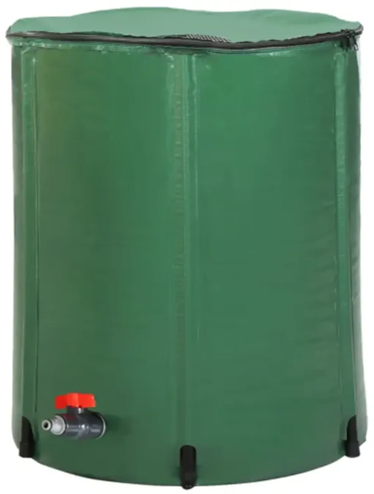PVC Rainwater Collection Barrel, 50-Gallon Capacity with Measurement Scale