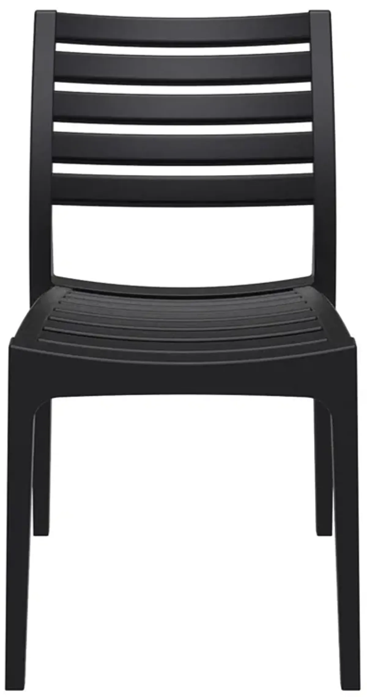 33" Silver Stackable Outdoor Patio Dining Chair