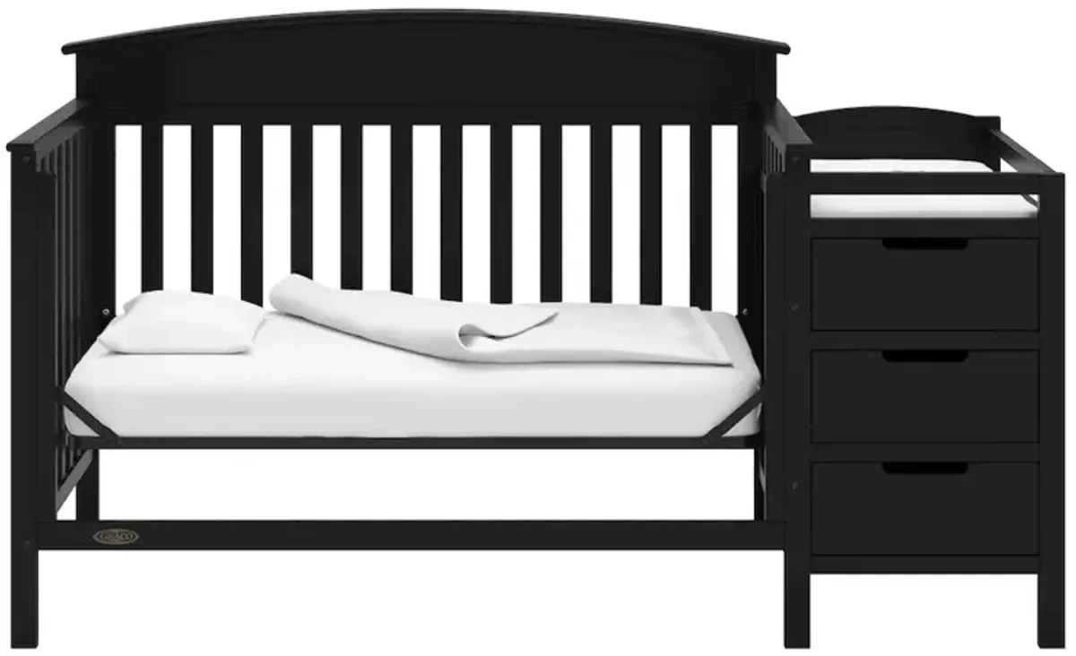 Graco Benton 4-in-1 Convertible Crib and Changer (Black)