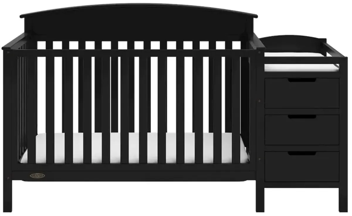 Graco Benton 4-in-1 Convertible Crib and Changer (Black)