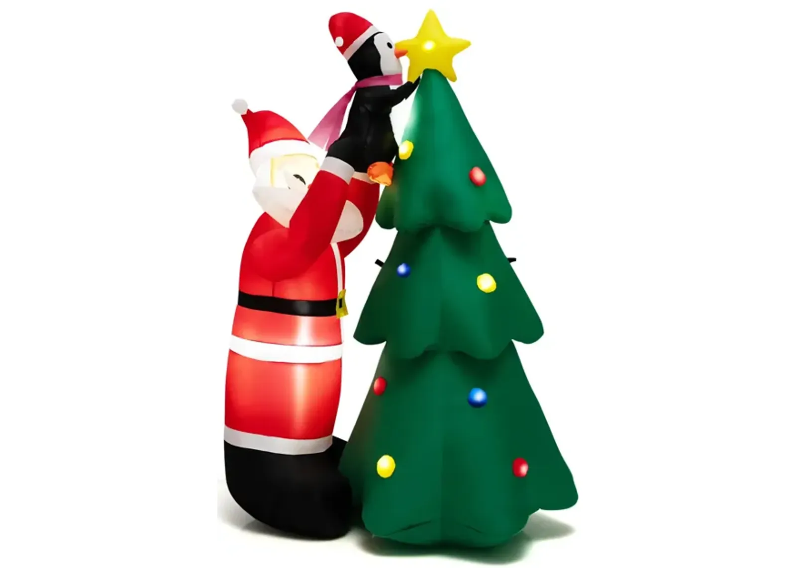 Inflatable Christmas Tree and Santa Claus with LED and Air Blower