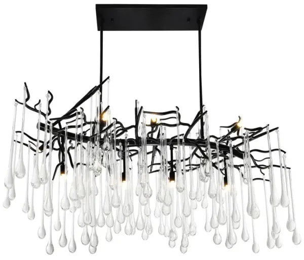 CWI Lighting Anita 10 Light Chandelier With Black Finish