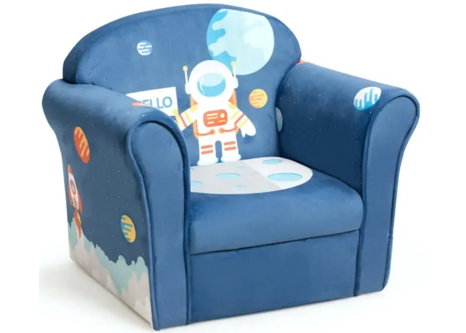 Hivvago Kids Astronaut Armrest Upholstered Couch