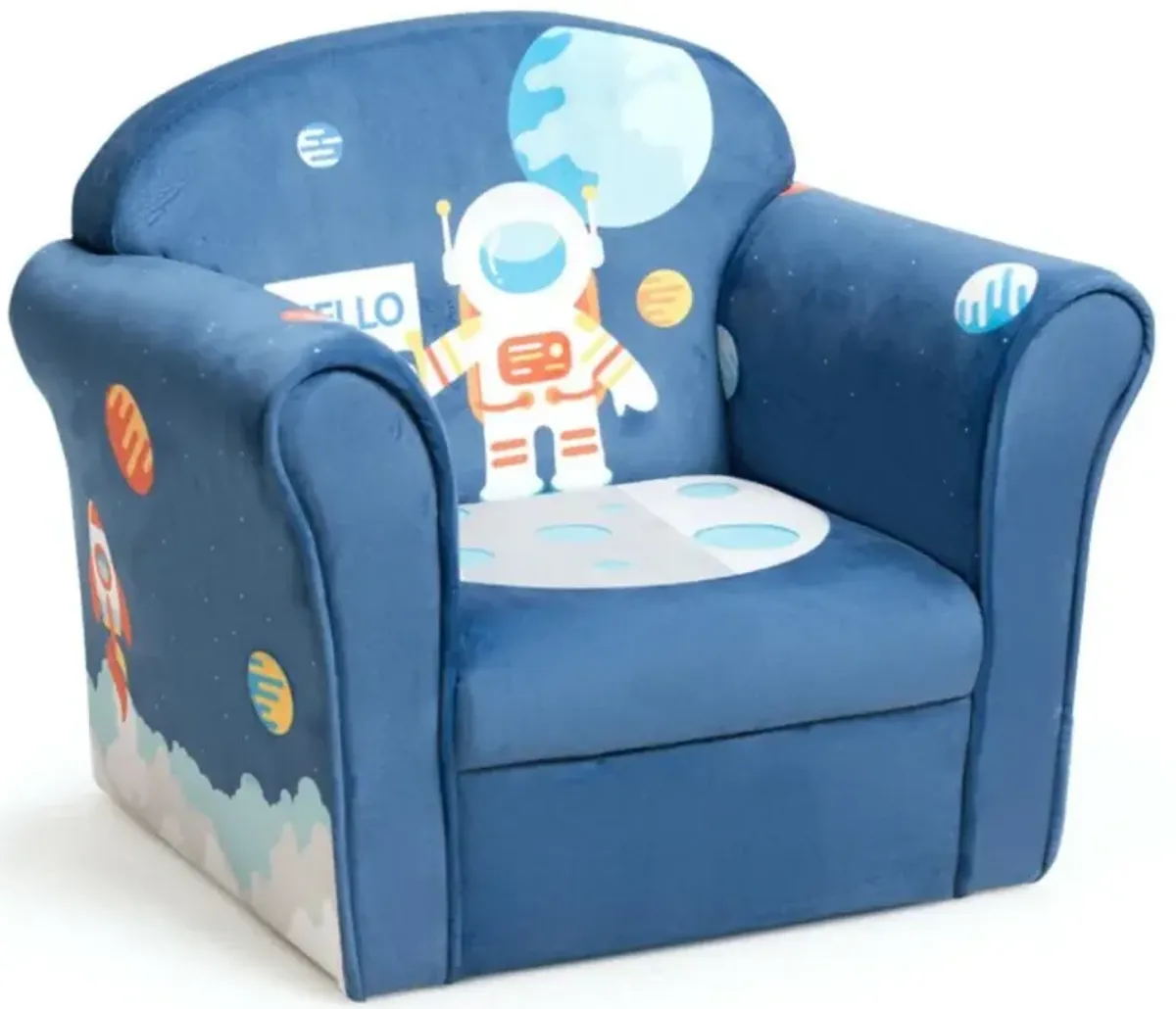 Hivvago Kids Astronaut Armrest Upholstered Couch