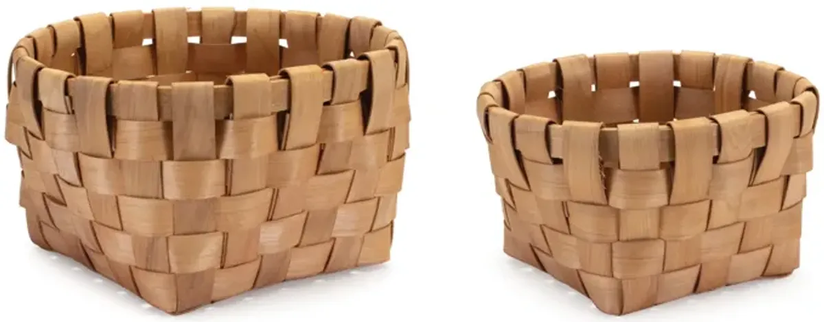 Basket Set of 2 - Stylish and Versatile Storage Solution for Home Organization