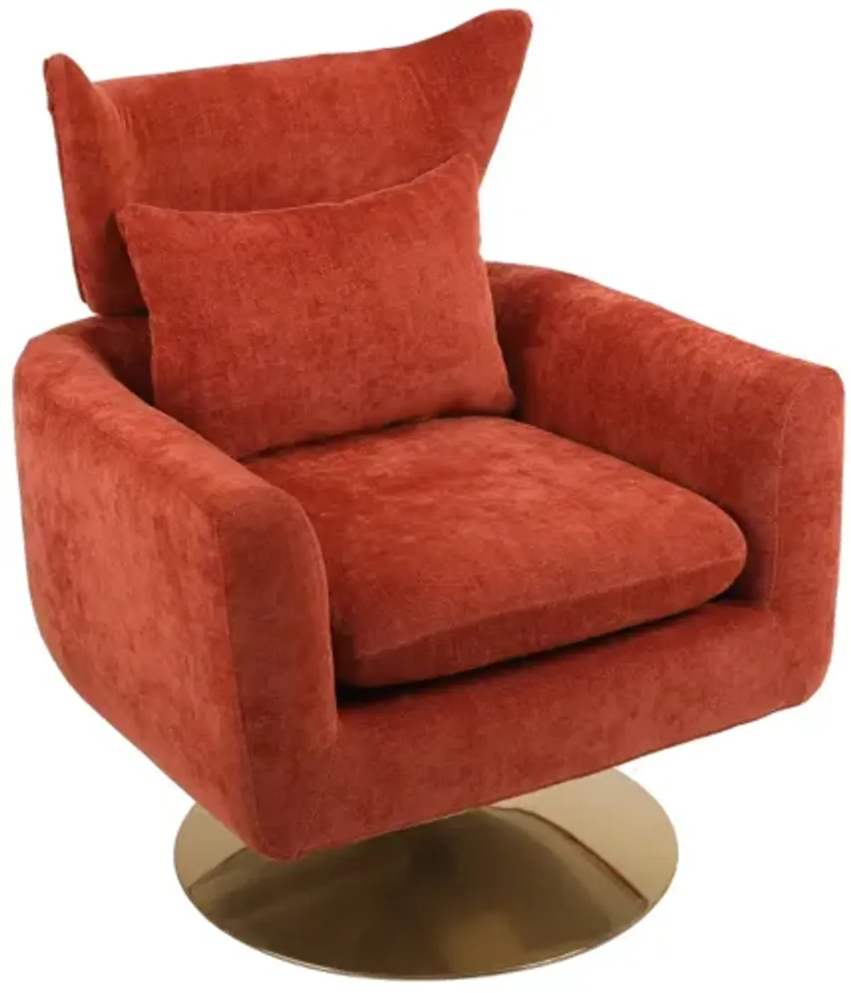 Classic Mid-Century 360-Degree Swivel Accent Chair, Linen