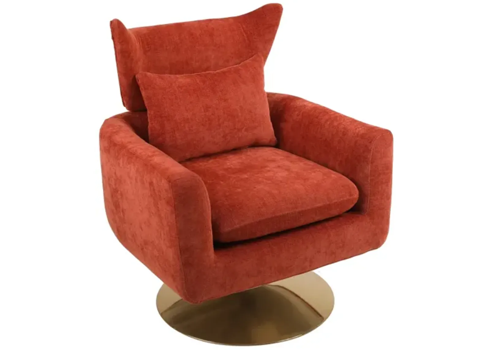 Classic Mid-Century 360-Degree Swivel Accent Chair, Linen