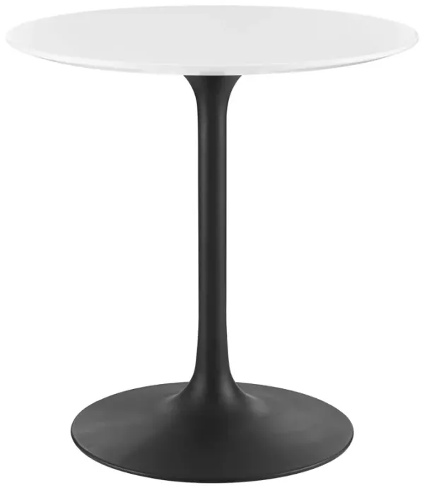 Modway - Lippa 28" Round Dining Table Black White