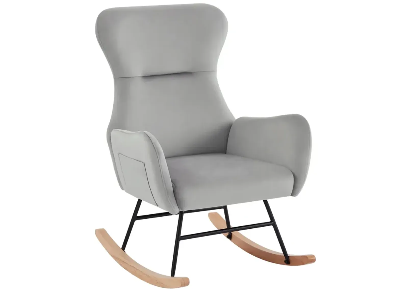 Velvet Rocking Chair