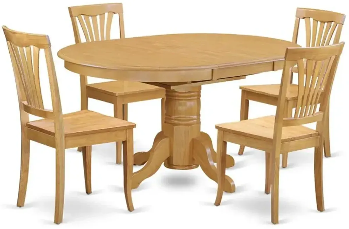 5 Pc Table and Chair Set – Dining Table and 4 Dining Chairs