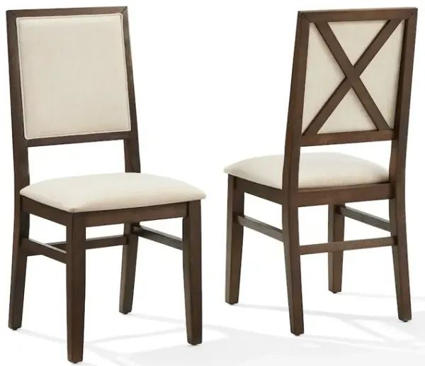 Joanna 2-Piece Upholstered Back Dining Chair Set