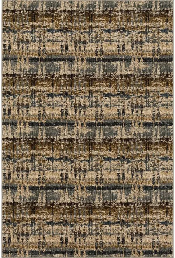 Expressions by Scott Living Kaleidoscopic Denim 2' 4" X 7' 10" Rug