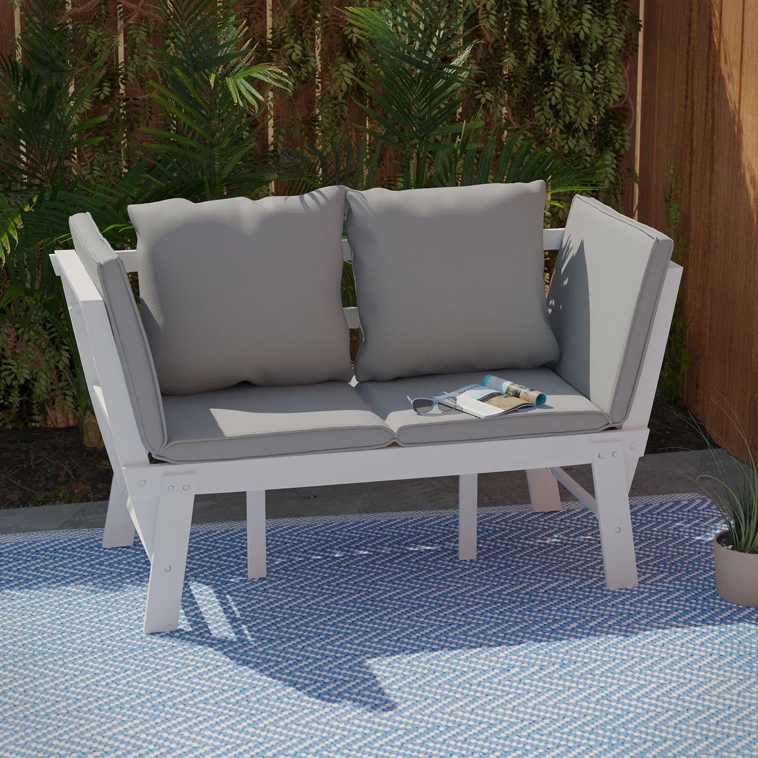 Smithson Outdoor Convertible Settee