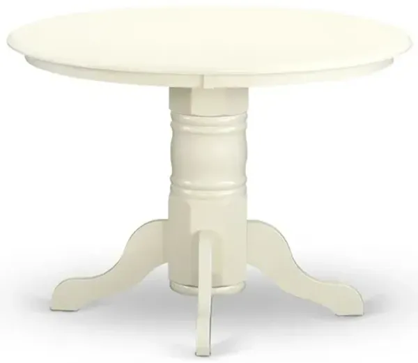 Shelton Round Kitchen Table 42" Diameter In Linen White Finish