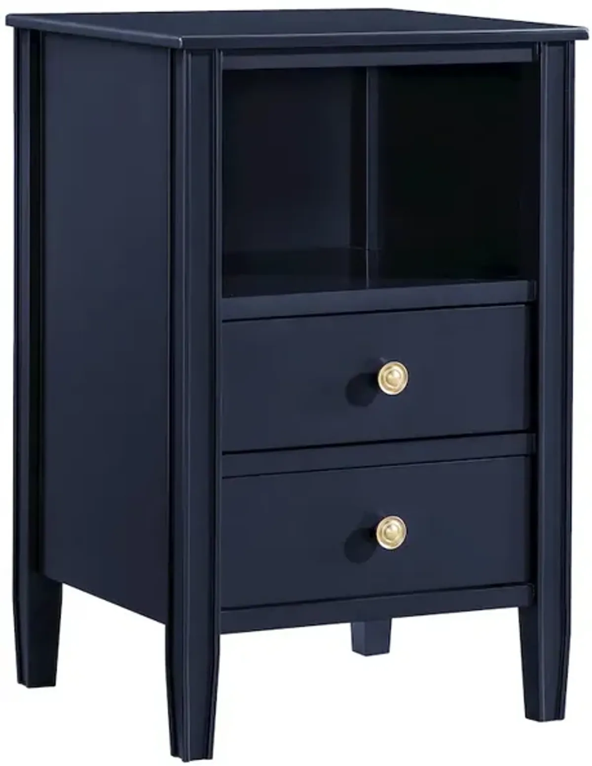 Comfort Pointe Winsley 2-drawer storage Nightstand - Midnight Blue